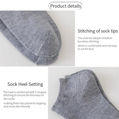 Lot de 10/20/40 Paires de Chaussettes Basses Unisexes – Couleurs Unies – Douces, Légères et Respirantes - BLACKBEARD OUTDOOR INDUSTRIES