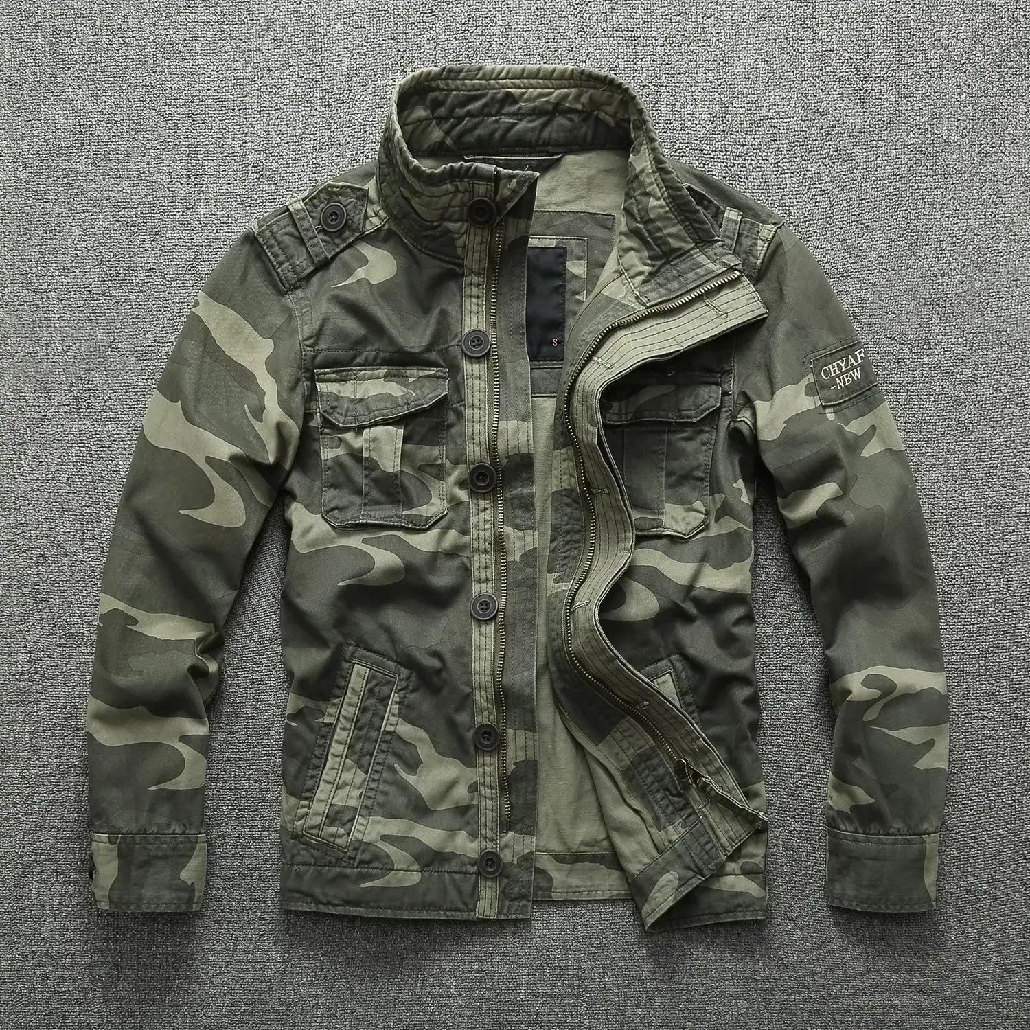 Veste Homme M65 Denim Rétro – Cargo Multi Poches – Style Militaire Outdoor Casual - BLACKBEARD OUTDOOR INDUSTRIES