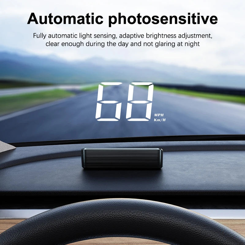 Affichage Tête Haute (HUD) de Vitesse pour Véhicule – Compteur Numérique GPS, Projection sur Pare-Brise, Accessoire Électronique Auto - BLACKBEARD OUTDOOR INDUSTRIES