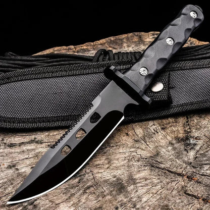 Voltron Tactical Straight Knife – Outdoor Camping Survival & Self-defense EDC Knife - BLACKBEARD OUTDOOR INDUSTRIES