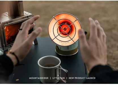 MOUNTAINHIKER Portable Mini Sun Gas Heating Stove Chauffage Gaz Portable Compact pour Camping et Activités Outdoor - BLACKBEARD OUTDOOR INDUSTRIES