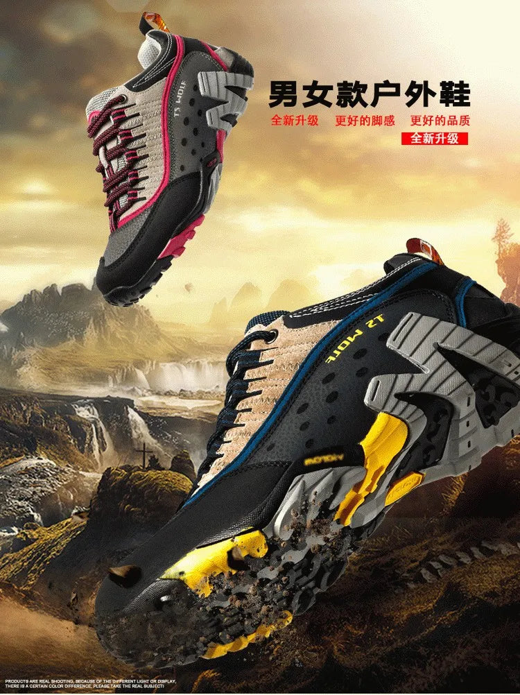 Chaussures de Randonnée Imperméables – Trekking Outdoor Unisexe | Printemps & Mi-saison | Cuir Véritable - BLACKBEARD OUTDOOR INDUSTRIES