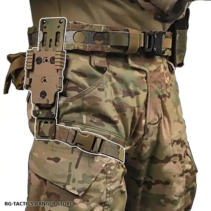 Adaptateur Holster Pistolet Modulaire en Métal pour Plateforme QLS – Accessoire Tactique Drop Leg pour Glock et Airsoft Ma boutique