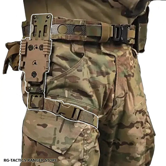 Adaptateur Holster Pistolet Modulaire en Métal pour Plateforme QLS – Accessoire Tactique Drop Leg pour Glock et Airsoft Ma boutique