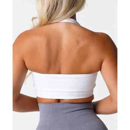 Soutien-Gorge Sans Couture à Col Halter "Limitless" - Spandex Élastique et Respirant pour Femmes, Confort et Maintien, Idéal pour le Fitness et le Yoga - BLACKBEARD OUTDOOR INDUSTRIES