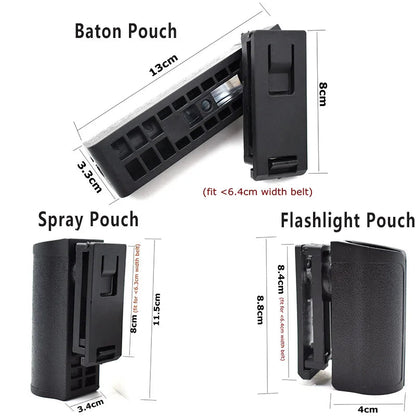 Poche Tactique Polyvalente - Porte-Spray, Porte-Flashlight, Porte-Bâton (Rotation 360°, Ouverture Rapide) BLACKBEARD OUTDOOR INDUSTRIES