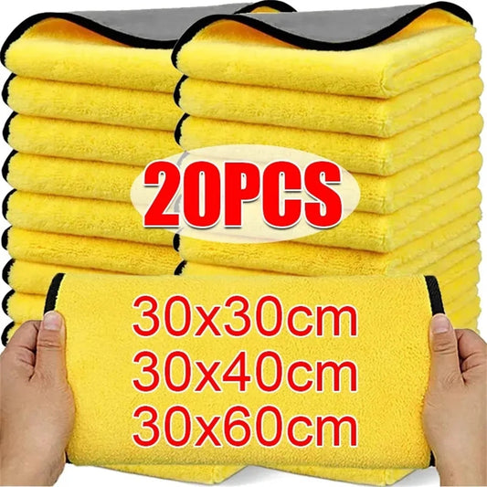 Lot de Chiffons Microfibres Double Face pour Voiture – Ultra-Absorbants & Réutilisables Ma boutique