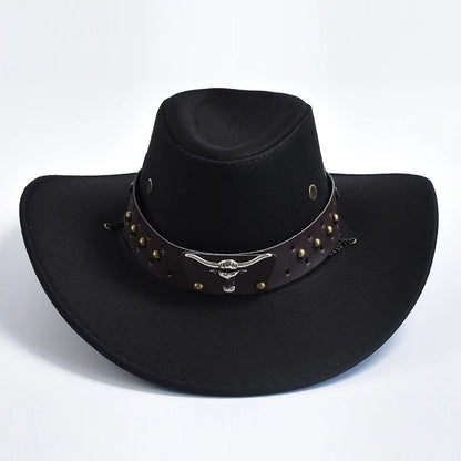 Chapeau Western en suede Synthétique – Large Bord Vintage pour Gentleman & Cowgirl - BLACKBEARD OUTDOOR INDUSTRIES