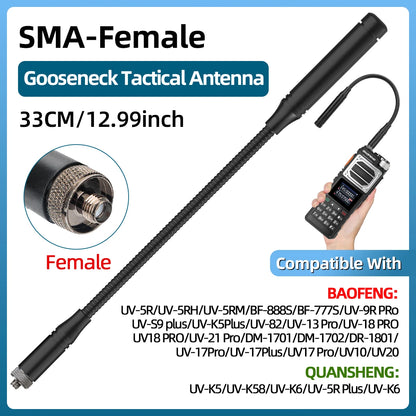 Antenne Tactique Pliable ABBREE CS – Dual Band VHF/UHF 144/430 MHz – SMA-Femelle - BLACKBEARD OUTDOOR INDUSTRIES