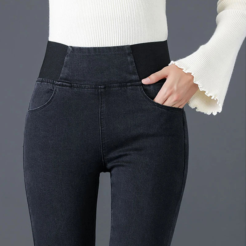 Jean Femme Grande Taille 26–38 | Skinny Fit Taille Haute – Style Coréen Casual - BLACKBEARD OUTDOOR INDUSTRIES