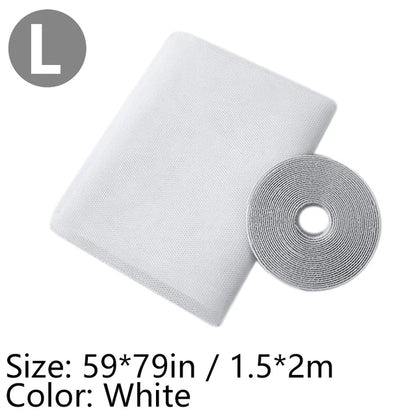 Rideau Anti-Moustiques Auto-adhésif - Filet de Protection Moustiques pour Fenêtre et Porte, DIY, Découpe Libre - BLACKBEARD OUTDOOR INDUSTRIES
