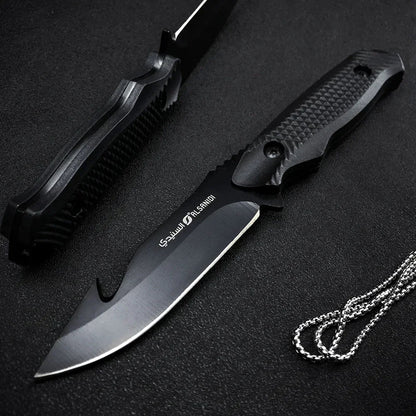 Couteau Tactique Fixe Seal – Lame Acier 5CR13MOV | Manche ABS | Couteau de Chasse, Militaire, Outdoor - BLACKBEARD OUTDOOR INDUSTRIES