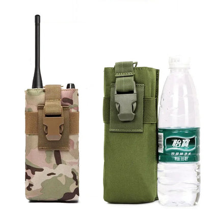 Pochette Tactique MOLLE pour Radio Walkie-Talkie – Porte-Bouteille d'Eau, Pochette de Magasin pour Activités de Plein Air, Camping et Sports BLACKBEARD OUTDOOR INDUSTRIES