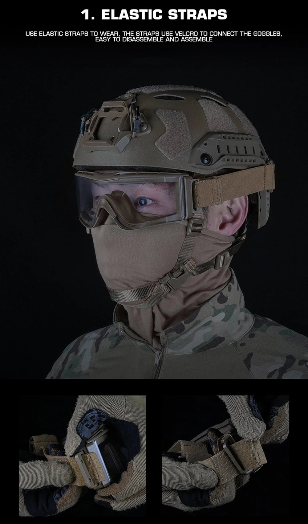 Lunettes Tactiques W810 – Protection Balistique Anti-UV – Antipoussière et Antivent – Pour Airsoft, Moto, Ski, Randonnée et Tir - BLACKBEARD OUTDOOR INDUSTRIES