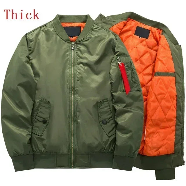 Veste Bomb MA1 Pilote Homme 2023 – Veste Baseball Épaissie Automne-Hiver, Coupe Casual et Militaire - BLACKBEARD OUTDOOR INDUSTRIES