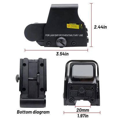 Viseur Holographique 553 Red Dot — Rouge et Vert — Reflex Sight pour Rails 20 mm Ma boutique