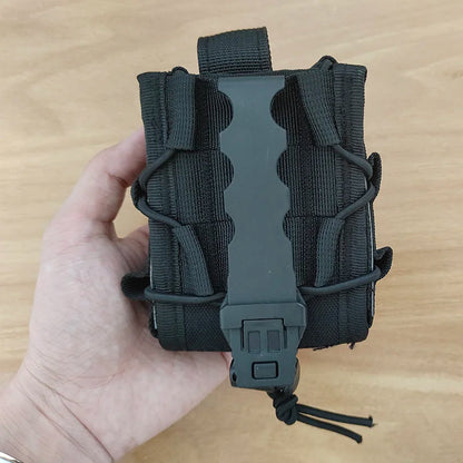 Pochette Tactique pour Menottes Ouvertes avec Clip et Sangle – Étui de Ceinture pour Menottes Asp, Menottes à Charnière, Menottes à Chaîne et Menottes Rigides Pliantes - BLACKBEARD OUTDOOR INDUSTRIES