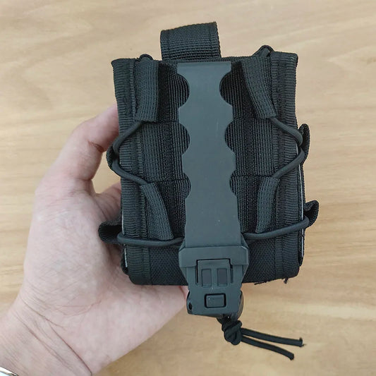 Pochette Tactique pour Menottes Ouvertes avec Clip et Sangle – Étui de Ceinture pour Menottes Asp, Menottes à Charnière, Menottes à Chaîne et Menottes Rigides Pliantes - BLACKBEARD OUTDOOR INDUSTRIES