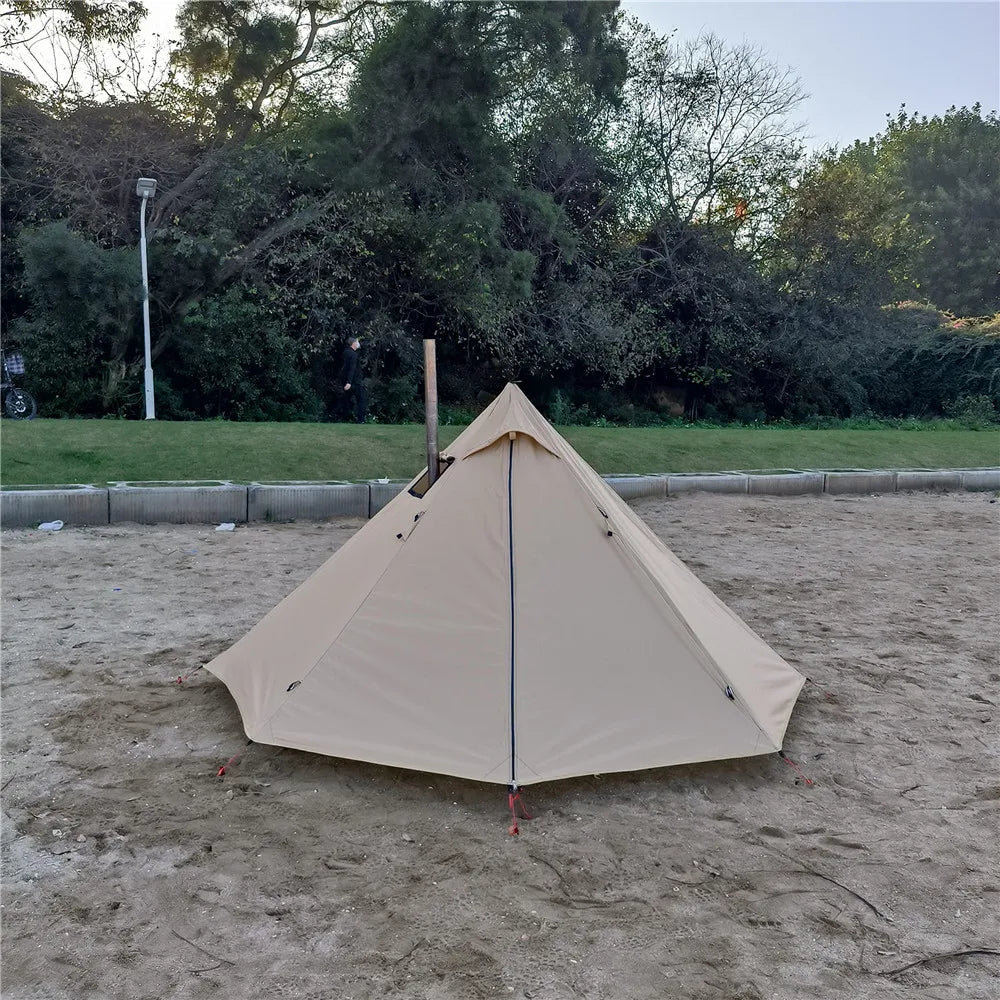 Tente Hot Tent Tipi 1 Personne – Avec Fenêtre pour Cheminée | Double Paroi | 3 Saisons | Bushcraft / Camping Solo - BLACKBEARD OUTDOOR INDUSTRIES