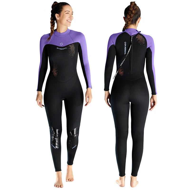 Combinaison de Plongée Femme 3 mm – Monopièce Épaissie à Manches Longues - BLACKBEARD OUTDOOR INDUSTRIES