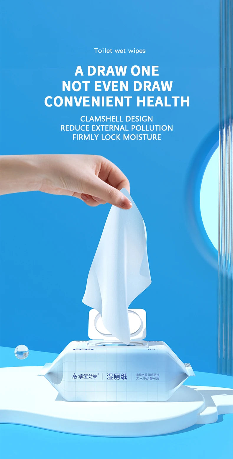 80pcs / 160pcs Wet Toilet Paper – Flushable Adult Hygiene Care Wipes - BLACKBEARD OUTDOOR INDUSTRIES