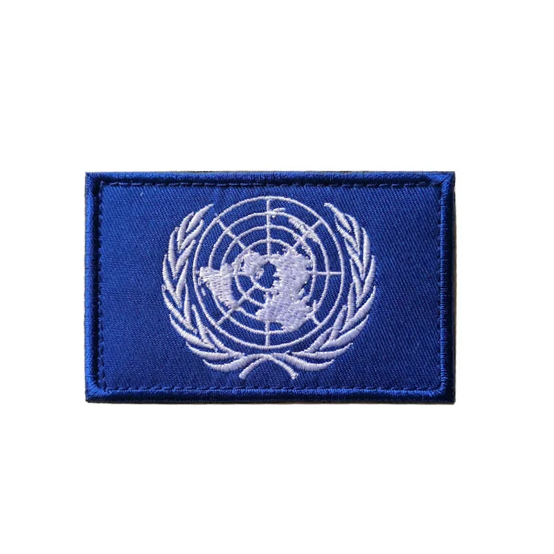 Patch Brodé Drapeau – international | Patch Militaire Tactique Velcro - BLACKBEARD OUTDOOR INDUSTRIES