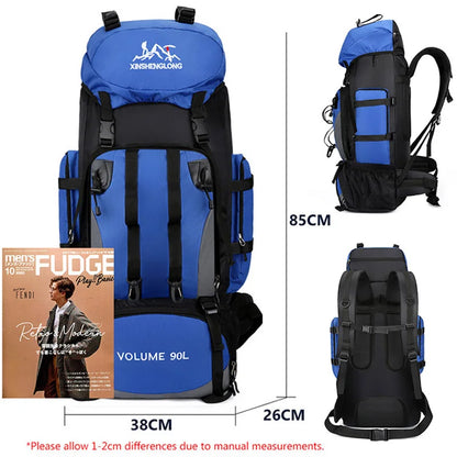 Sac à Dos de Randonnée Imperméable 90L – Sac de Voyage et de Camping avec Grande Capacité, Idéal pour Trekking et Aventures Extérieures - BLACKBEARD OUTDOOR INDUSTRIES