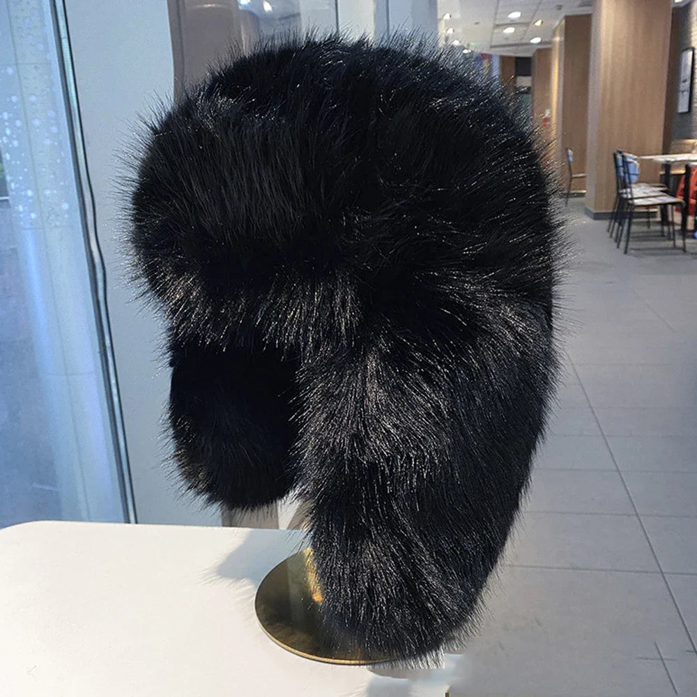 Chapka Saga Furs en Faux Vison Bleu - BLACKBEARD OUTDOOR INDUSTRIES