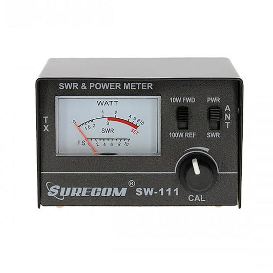 SURECOM SW-111 – Wattmètre & Testeur SWR 100W pour Antenne CB 27–30 MHz - BLACKBEARD OUTDOOR INDUSTRIES