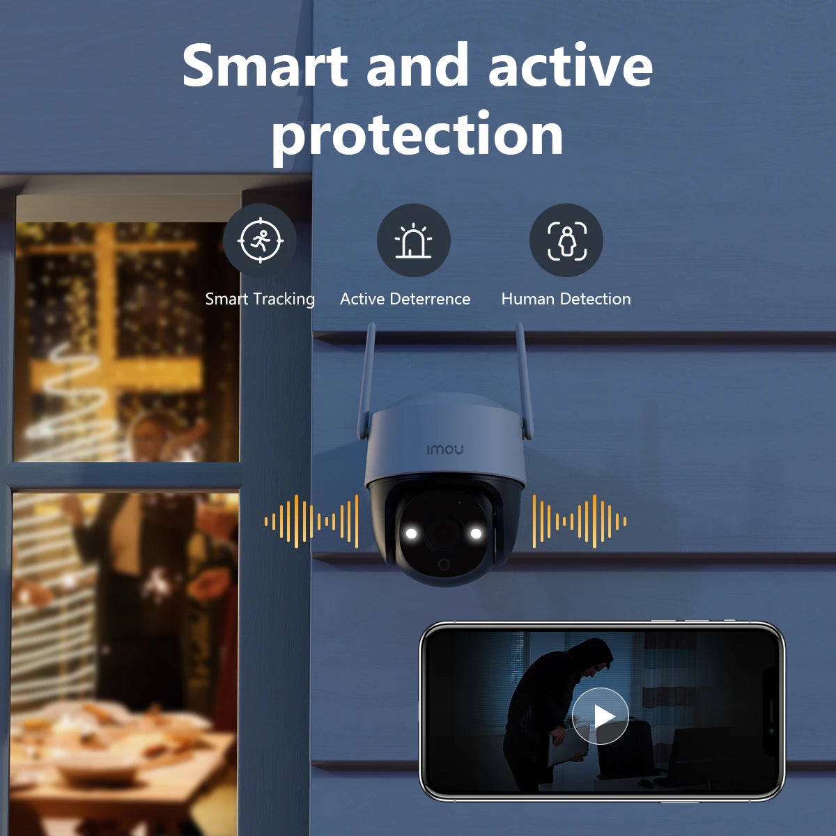 IMOU Cruiser SE+ 5MP | Caméra PTZ Extérieure Wi-Fi 360° | Vision Nocturne Couleur | Audio Bidirectionnel | Détection Humaine | IP66 Ma boutique