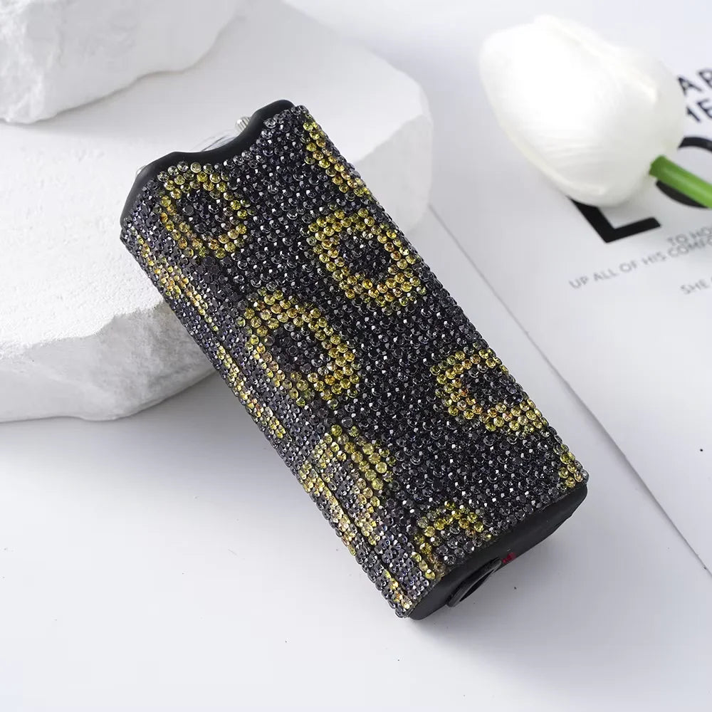 DiamondInlaid Multifunctional Portable Outdoor Tool Flashlight Arc Lighter USB Rechargeable Women's Gift BLACKBEARD OUTDOOR INDUSTRIES