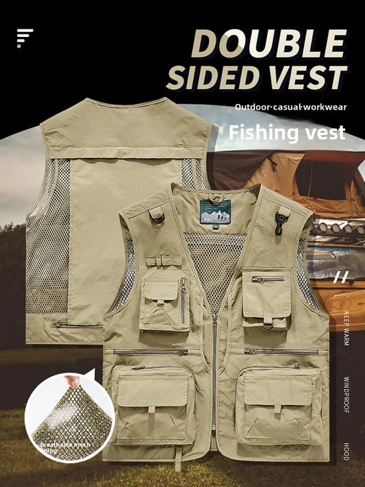 Gilet Tactique Homme Été – 14 Poches, Mesh Respirant - BLACKBEARD OUTDOOR INDUSTRIES