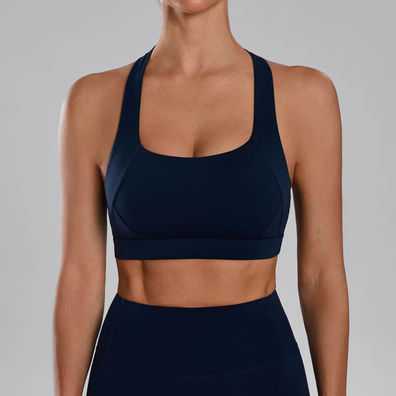 Mileegirl – Brassière de Sport Femme à Fort Maintien | Bretelles Larges & Dos Croisé | Yoga, Fitness, Running - BLACKBEARD OUTDOOR INDUSTRIES
