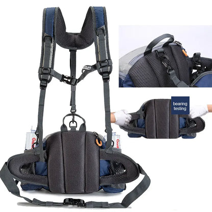 Sac à Taille de Sport Outdoor – Sac à Dos de Cyclisme, Randonnée et Camping avec Porte-bouteilles, Sangle Détachable – Sac Bandoulière Multifonction pour Homme - BLACKBEARD OUTDOOR INDUSTRIES