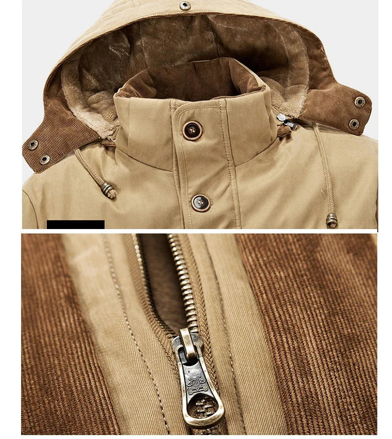Parka Homme Hiver – Longue, Épaissie, Élégante et Ultra Chaude – Jusqu’à -30°C – Taille jusqu’au 7XL - BLACKBEARD OUTDOOR INDUSTRIES