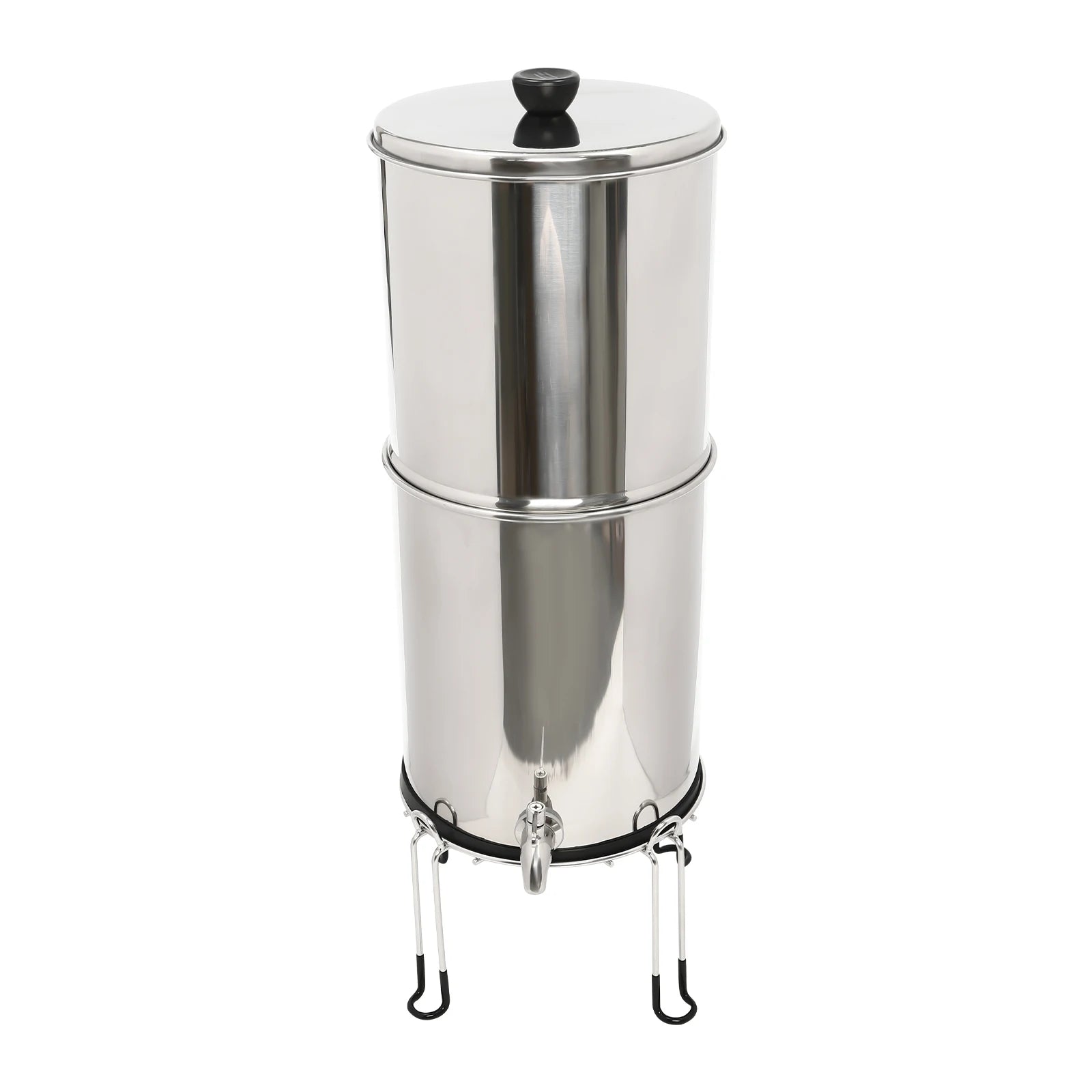 Système de Filtration d’Eau par Gravité – 2,25 Gallons en Acier Inoxydable avec 2 Filtres à Charbon Chargés à l’Argent Ma boutique