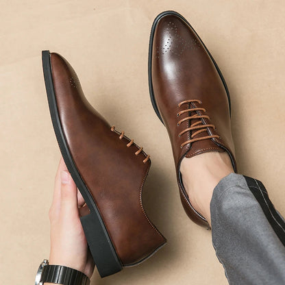 Chaussures de Banquet Classiques pour Homme - Chaussures en Cuir à Lacets - Élégantes et Confortables BLACKBEARD OUTDOOR INDUSTRIES