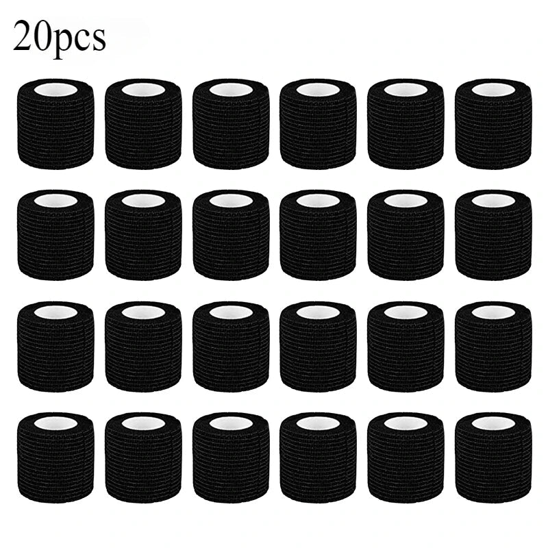 Bandage Auto-adhésif pour Tatouage - Bandes de Protection de Doigts - Enroulements Non-tissés Imperméables et Respirants - Accessoires de Tatouage (5/10/15/20 unités) BLACKBEARD OUTDOOR INDUSTRIES