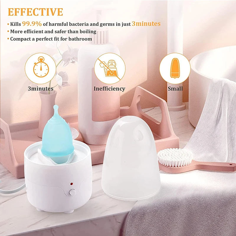 Kit Stérilisateur Haute Température + 2 Coupes Menstruelles en Silicone Médical | Hygiène Féminine Réutilisable - BLACKBEARD OUTDOOR INDUSTRIES