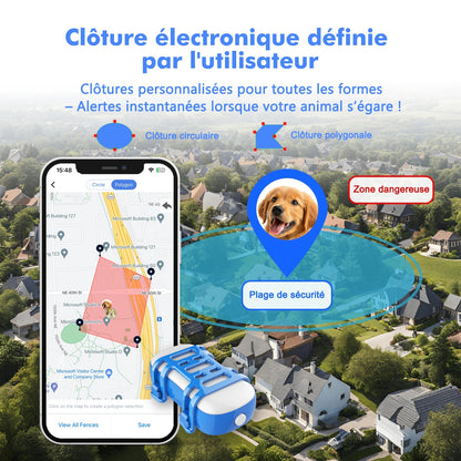Traceur GPS 4G pour Chien & Chat – Étanche, Localisation en Temps Réel, Son/Lumière, Application Mobile Incluse Ma boutique