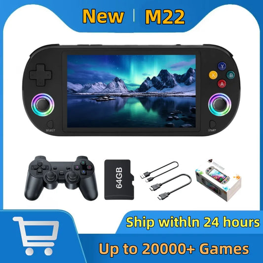 Console de jeux rétro portable M22 Pro – 128 Go - BLACKBEARD OUTDOOR INDUSTRIES