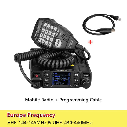 Retevis RT95 – Radio Mobile Bi-Bande VHF/UHF 25W | Transceiver Voiture, Camping, Base Station - BLACKBEARD OUTDOOR INDUSTRIES
