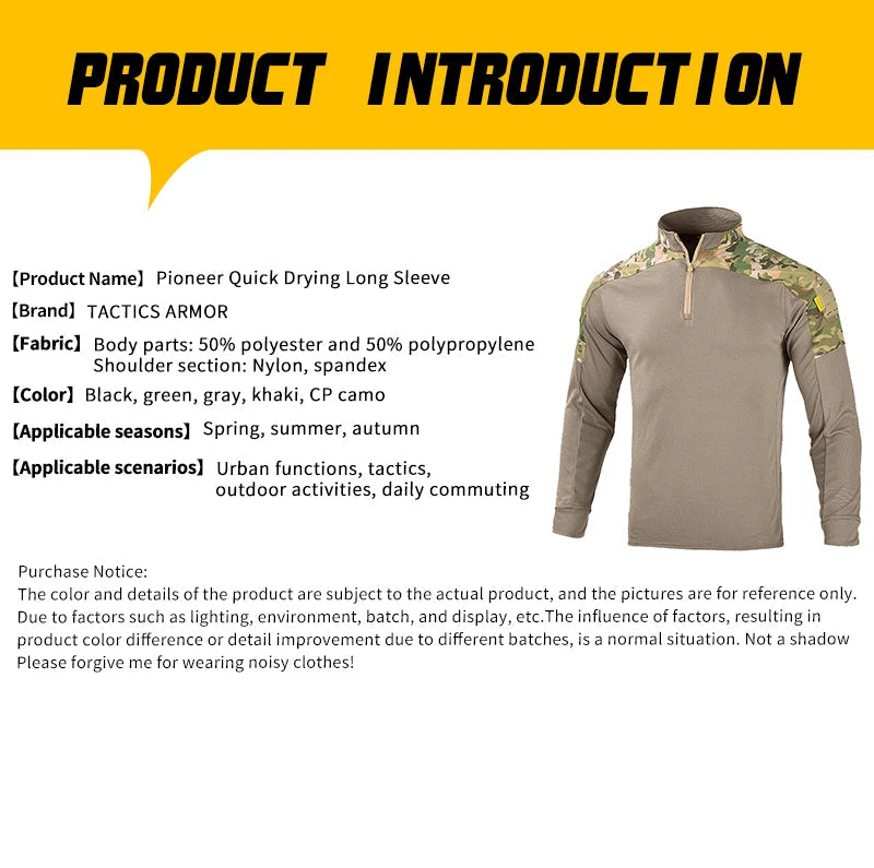 Chemise Tactique à Séchage Rapide pour Homme - Parfaite pour les Activités Extérieures BLACKBEARD OUTDOOR INDUSTRIES