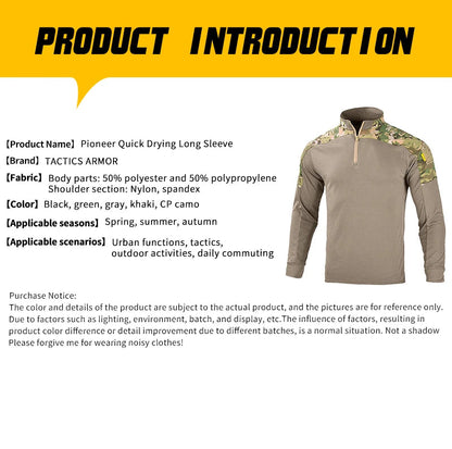 Chemise Tactique à Séchage Rapide pour Homme - Parfaite pour les Activités Extérieures BLACKBEARD OUTDOOR INDUSTRIES