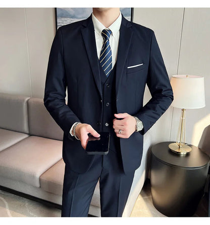 Costume Homme 3 Pièces - Élégant et Classique, Idéal pour Mariage et Événements Formels - Taille S-6XL BLACKBEARD OUTDOOR INDUSTRIES