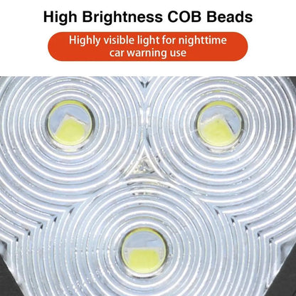 Feu de Signalisation Rotatif LED Magnétique Rechargeable - Lumière de Sécurité pour Voiture, Jaune et Blanche BLACKBEARD OUTDOOR INDUSTRIES