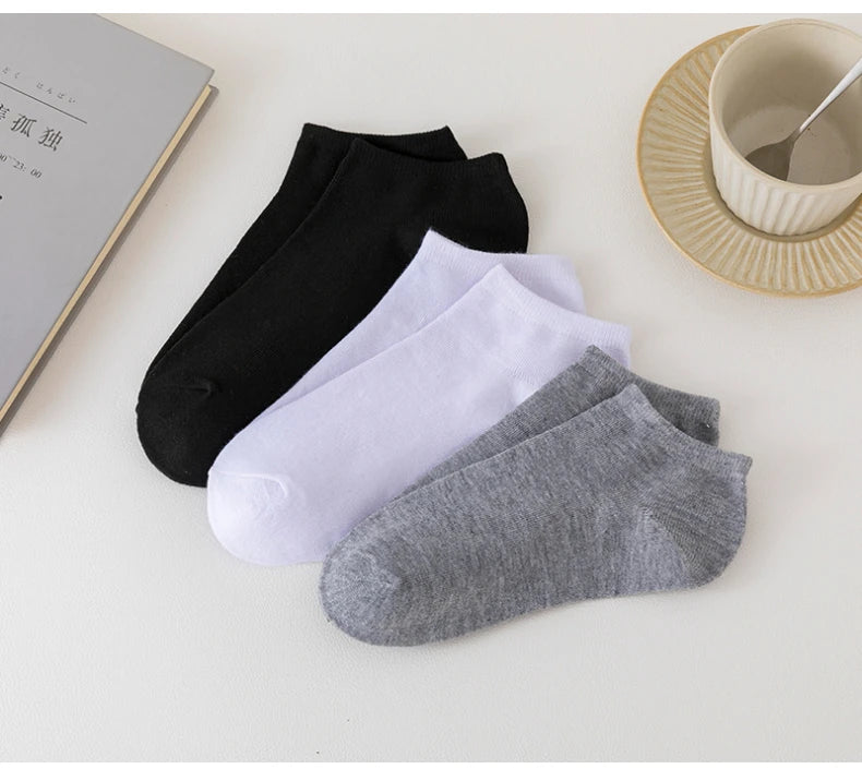 Lot de 10/20/40 Paires de Chaussettes Basses Unisexes – Couleurs Unies – Douces, Légères et Respirantes - BLACKBEARD OUTDOOR INDUSTRIES