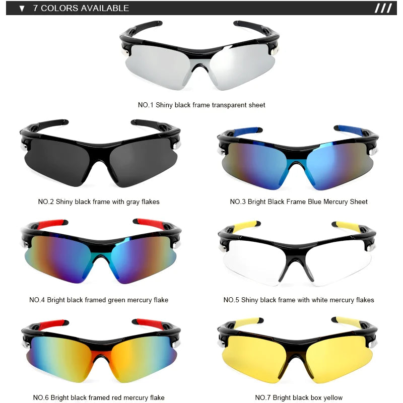 Lunettes de Soleil Sport RIDERACE RR7427 – Cyclisme Route & VTT – Protection UV400 – Unisexe et Résistantes - BLACKBEARD OUTDOOR INDUSTRIES