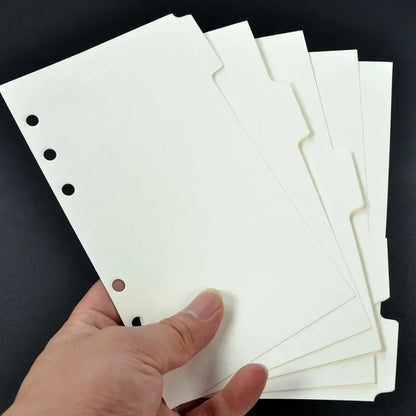 Lot de 5 Intercalaires A5 / A6 – Séparateurs pour Classeur à Anneaux - BLACKBEARD OUTDOOR INDUSTRIES