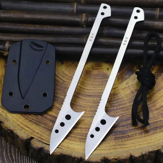 Couteau de Poche 2024 – Couteau de Chasse, Couteau de Pêche en Acier Inoxydable 440C, Lame Monobloc + Étui K, Outil EDC pour Camping et Activités de Plein Air - BLACKBEARD OUTDOOR INDUSTRIES